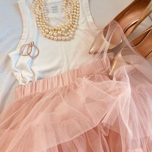 Cichwish tiered tulle skirt